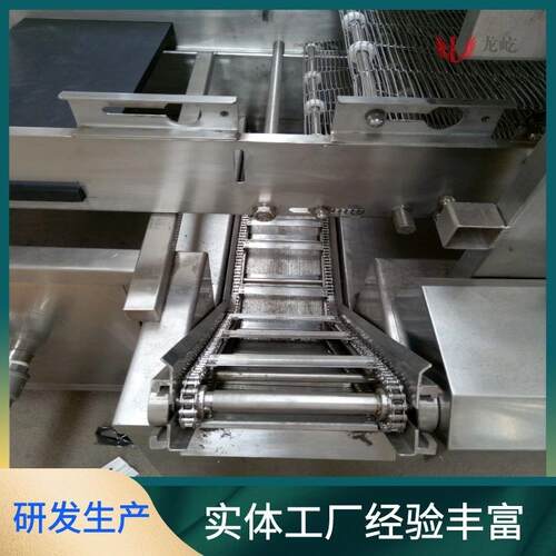 大片折叠腐竹防夹生油炸机器 碎片腐竹油炸机 薄脆油炸线价格优惠