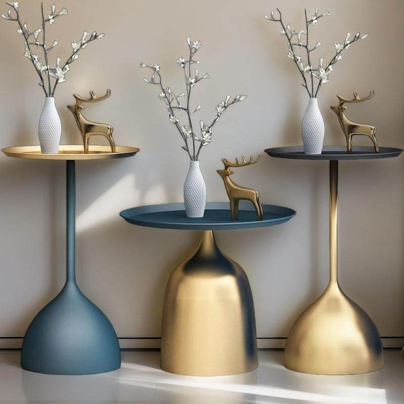 奶油风沙发边几边桌现代简约小茶几客厅阳台小圆桌床头移动小边几