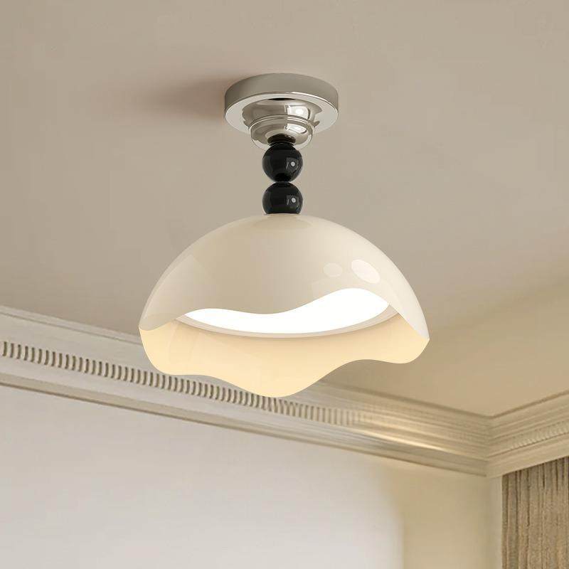 卧室灯2025新款蛋壳中古吸顶灯ins少女风创意高级感主卧房间灯具,家装灯饰光源,客厅吸顶灯,淘宝优惠券,粉丝福利购,淘宝优惠卷