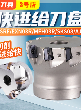 TEYAPU90度重切削盘刀ASRF12数控铣刀盘双面刃粗加工快进给刀盘