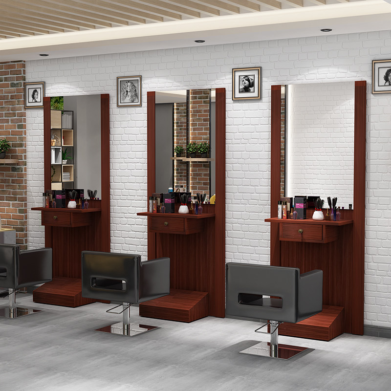 新店开业美发店镜台理发店镜台美发镜子发廊镜子单面镜子双面镜台