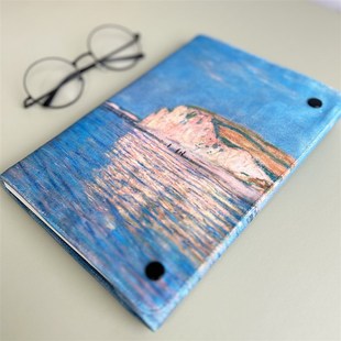 莫奈名画油画文创定制颜值手帐本活页本a5书衣a6日记本书套记事本