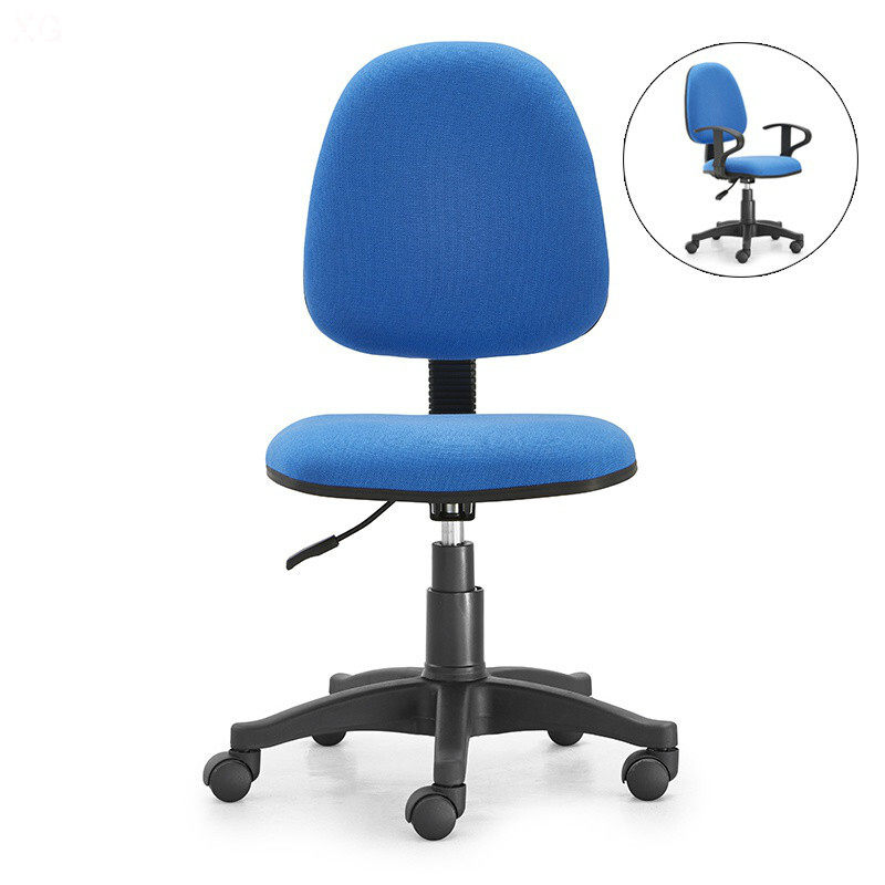 广东会议无扶手电脑椅麻布办公椅家用转椅靠背学生升降旋转椅小型