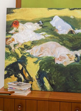 集木室物所/仲夏之梦挂画装饰画客餐厅入户玄关沙发背景墙落地画