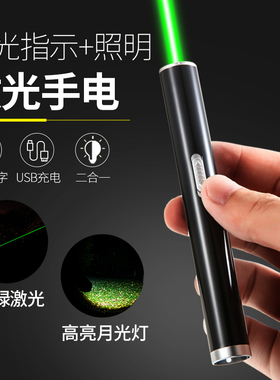 激光灯售楼部镭射笔usb充电激光手电沙盘绿光远射教学激光笔强光