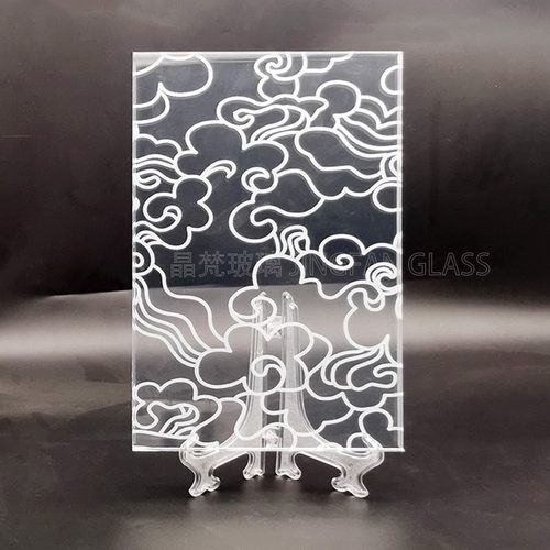 夹胶钢化玻璃双层夹丝夹娟定制磨砂酒店艺术客厅屏风超白不锈钢