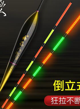 家人高灵敏硬尾夜光漂醒目高亮尾鱼漂夜钓电子漂日夜两用夜光浮漂