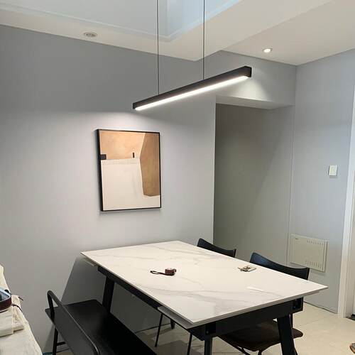 吊灯餐厅餐桌吧台灯具现代简约设计师办公室一字长条北欧极简创意