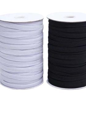 180米/桶 走马带细扁窄 0.3/0.5/0.8cm橡筋带黑色衣服细皮筋辅料