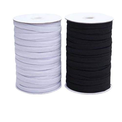 180米/桶 走马带细扁窄 0.3/0.5/0.8cm橡筋带黑色衣服细皮筋辅料