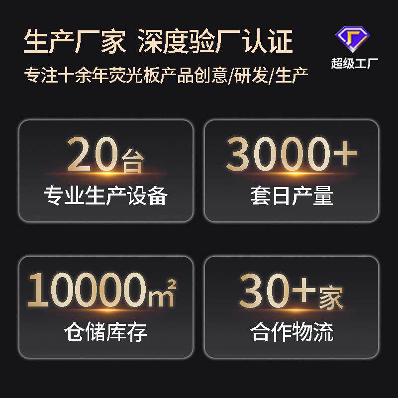 led电子荧光板手写小黑板充电款夜市摆摊店铺用广告牌 七彩发光板