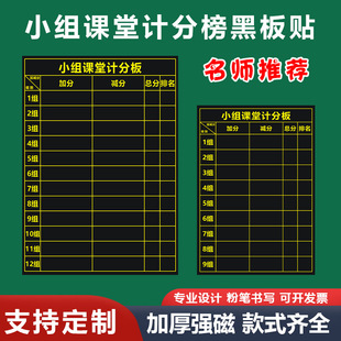 支持定制磁性小组课堂计分榜小组积分表黑板贴班级小组竞赛记分软