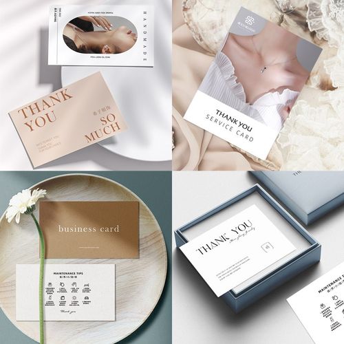 饰品售后卡片定制电商银饰保养水晶珠宝明信片首饰服务感谢卡印刷