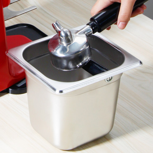 不锈钢粉渣桶咖啡渣盒敲渣槽废渣盒意式咖啡粉机器具