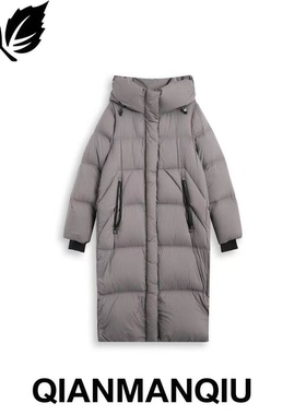 浅曼秋QIANMANQIU 简约中长款外套 QMQ1019F066