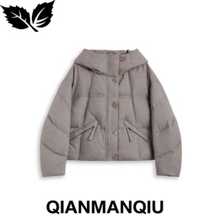 浅曼秋QIANMANQIU 「lu 系千金」 立领个性外套QMQ1127L087