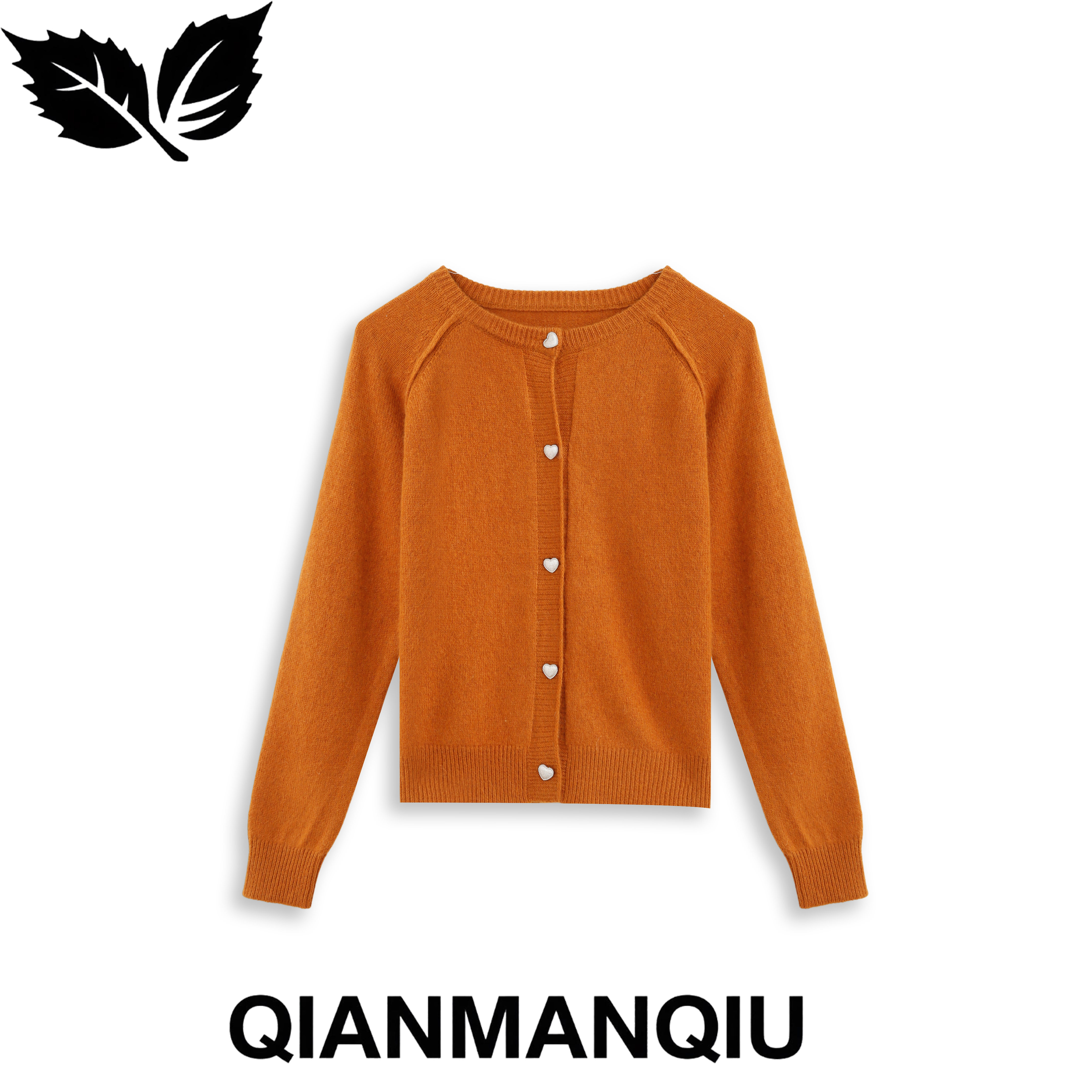 浅曼秋QIANMANQIU 圆领长袖外套 QMQ1212W012