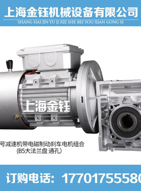 NMRV减速机带电磁制动刹车电机组合RV减速机涡轮蜗杆减速机