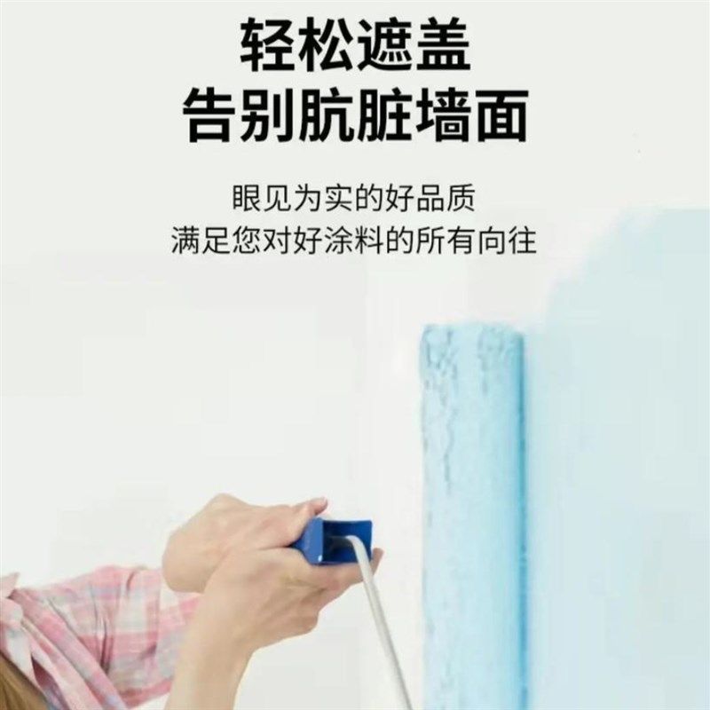 环保乳胶漆室内家用白色内墙面漆油漆涂料彩色刷墙自刷小桶补墻漆