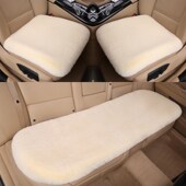 单个后排坐垫汽车冬季 毛绒后座垫加厚保暖冬天短毛绒后排长条单座