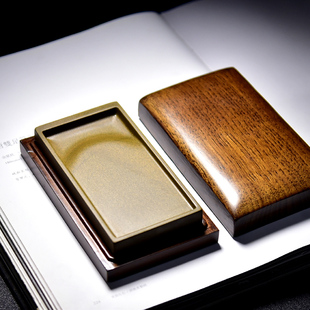 【懿羲堂】宋式素砚5寸 小楷笔掭抄经书法歙砚 文房四宝天然书法