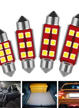汽车LED双尖阅读灯3030 6SMD canbus解码车顶车厢灯31/36/39/41