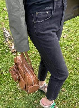 Y5筒ANGLE_直牛YJ062306仔裤女202年春秋季小子高腰修身休闲个九