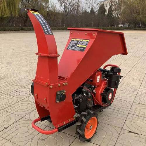 果枝碎枝机小型卧式果园树木枝叶清理机设备汽油树木果枝碎枝机