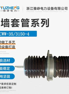 CWW-CWC-35KV/1500A-2000A-4000A户外高压穿墙套管40.5KV陶瓷防污