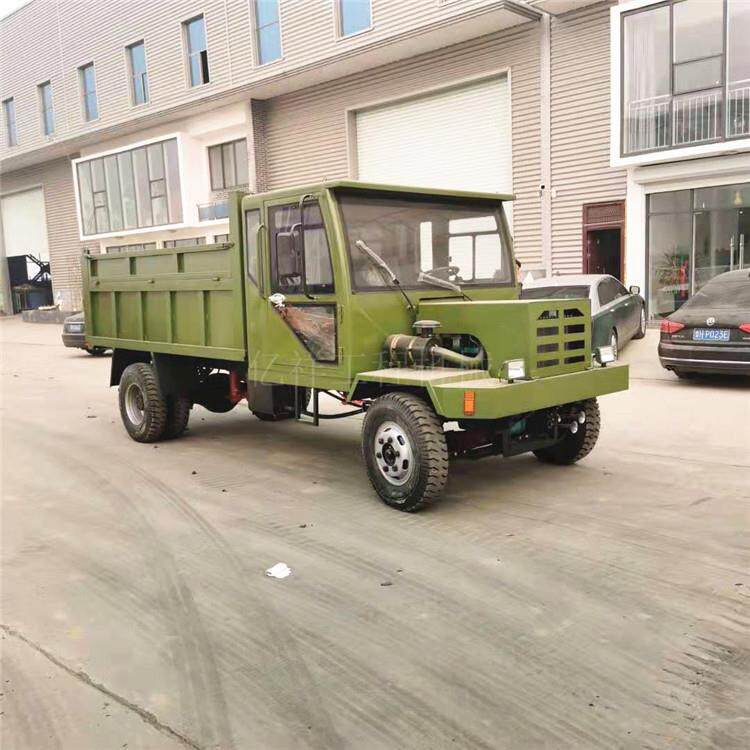 农用车 四驱柴油拖拉机 四轮翻斗自卸车 爬山工地运输拉沙小货车