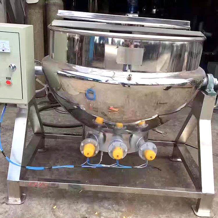 厂家供应食品夹层锅蒸汽夹层锅不锈钢夹层锅可倾式夹层锅蒸煮锅