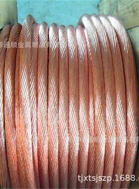 电塔防雷接地用TJR50mm2铜绞线 TJR125mm2软铜绞线价格