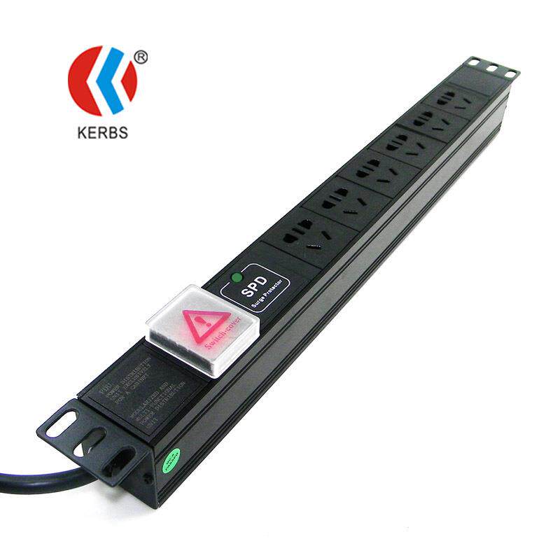 PDU电源保安单元机架式防雷插座浪涌过保护分配器 凯利锋SPD