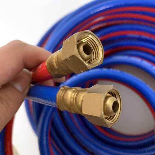 氧气乙炔管pvc双联管并联高压胶管8mm三胶两线风炮焊割国标品质