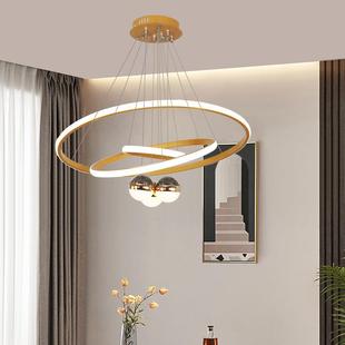 中山灯具现代简约客厅吊灯高级感餐厅灯主卧室led星空投影吊线灯