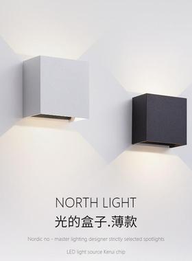 LED 户外壁灯室外庭院人体壁灯墙壁客厅灯酒店床头灯具上下光壁灯