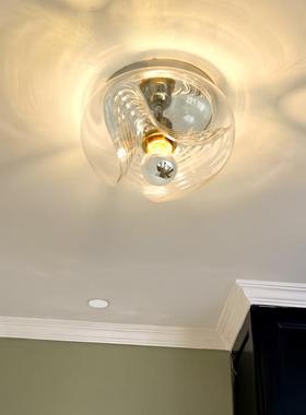 包豪斯涟漪过道吸顶灯设计师波纹调性背景墙装饰玄关走廊灯具casa