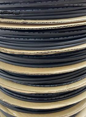 黑色热缩管6mm加厚绝缘套管2倍收缩管电线保护套环保100米/卷