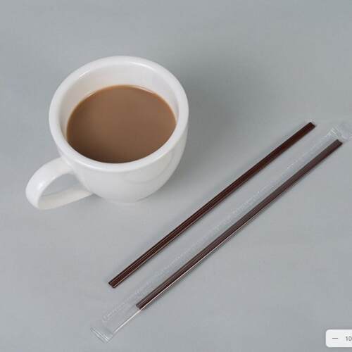 一次性三孔热饮咖啡搅拌棒独立纸