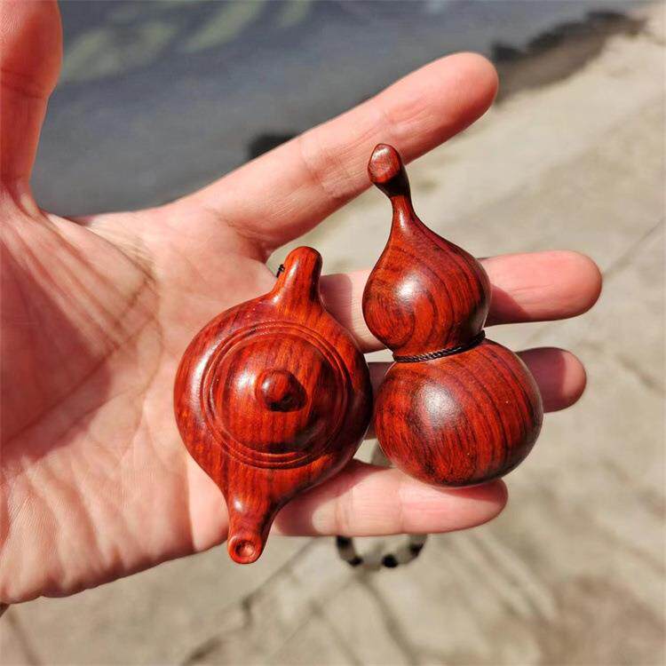 紫檀手把件木雕把把壶木质文玩工艺品吊坠茶宠汽车挂件手把件