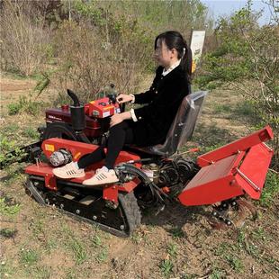 多功能桃园梨园果园旋耕机35马力四驱微耕机 微耕犁地机 乘坐式