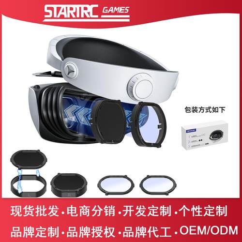 现货PlayStation VR 2磁吸眼镜PS VR2防蹭刮花保护罩防蓝光防起雾