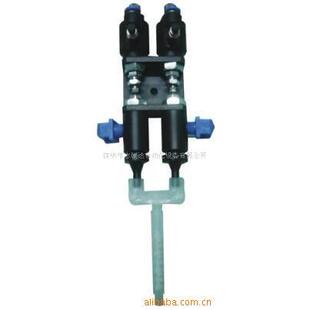 供应2工位胶枪AB枪气动枪阀门流体开关青红胶枪