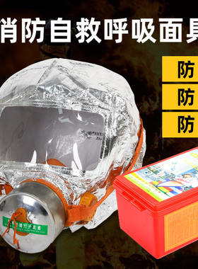 防毒面罩防火防烟面具火灾安全逃生急救呼吸器家庭宾馆防护面具