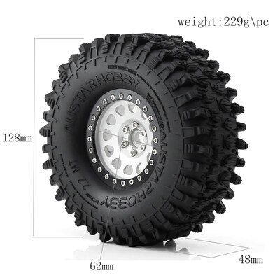 2.2寸轮毂轮胎1:81:10通用易控 H8H向西 CROSSRC  SCX10 管架攀爬