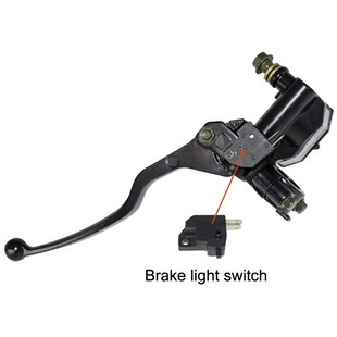 适用铃木摩托车EN125刹车泵HJ钻豹离合器手把手柄左镜座总成上泵