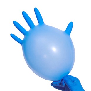 王可可加厚款一次性手套纯丁腈橡胶耐磨防水防油食品乳胶丁晴厨房