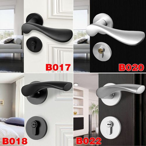 皇瑞木门室内卧室实木门锁具家用房门锁卫生间通用型静音木门把手