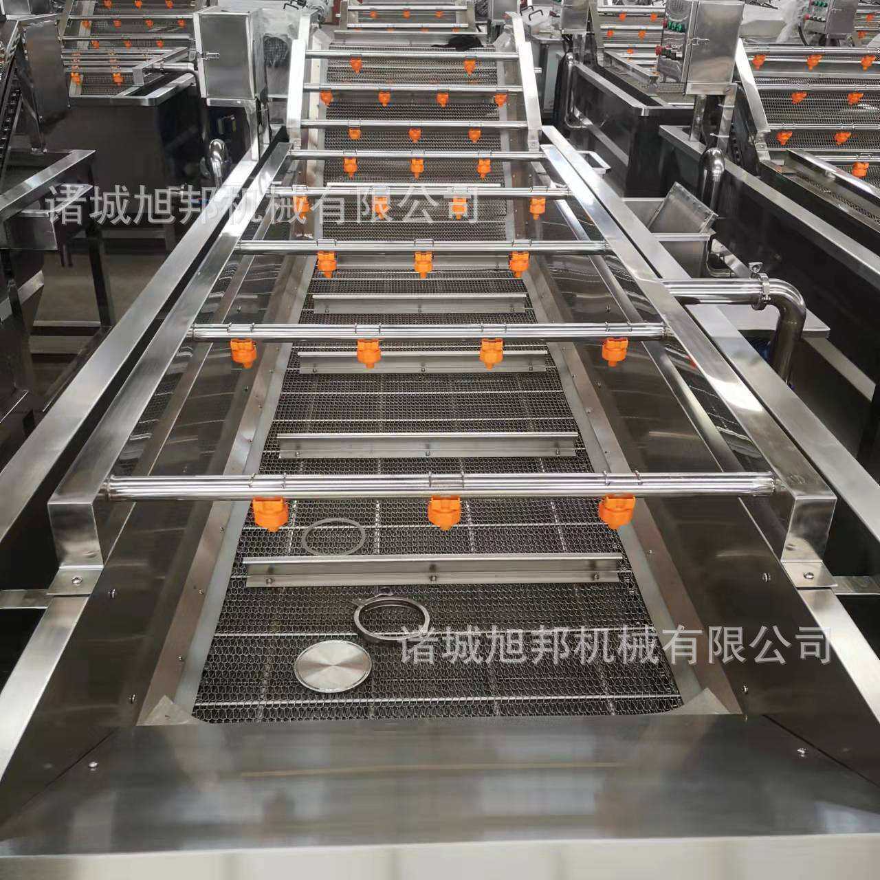 农副产品根茎类清洗机 自动翻滚净菜机 喷淋鼓泡粽叶气泡清洗设备