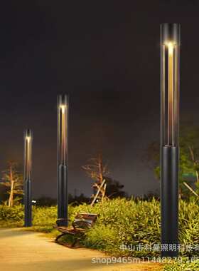 LED户外太阳能灯庭院灯简约照明景观灯公园景区别墅3米46路灯超亮